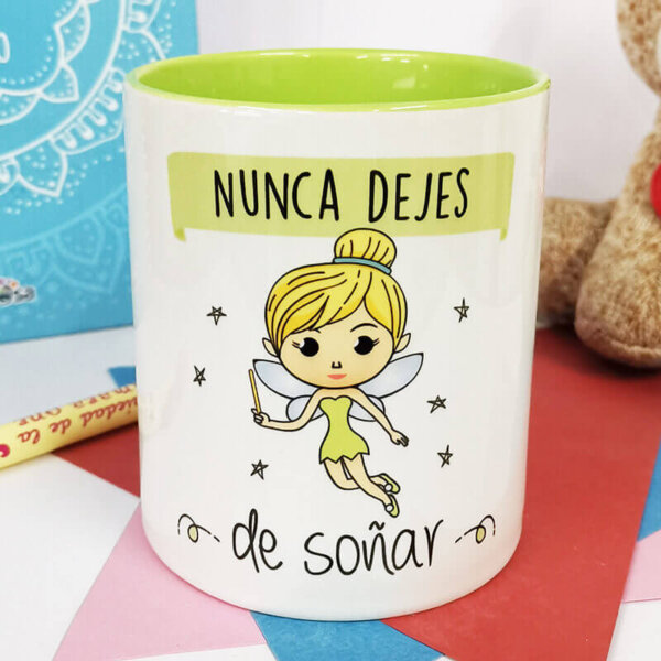 Taza Nunca dejes de soñar - (Campanilla)