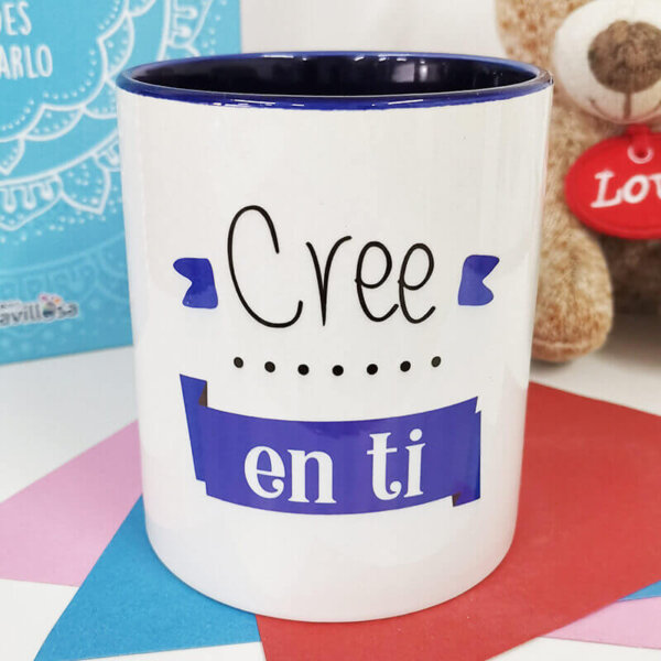 Taza de Café y Té Personalizada. Cree en ti