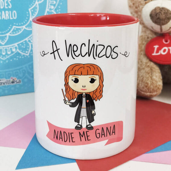 Taza A hechizos nadie me gana - (Hermione)