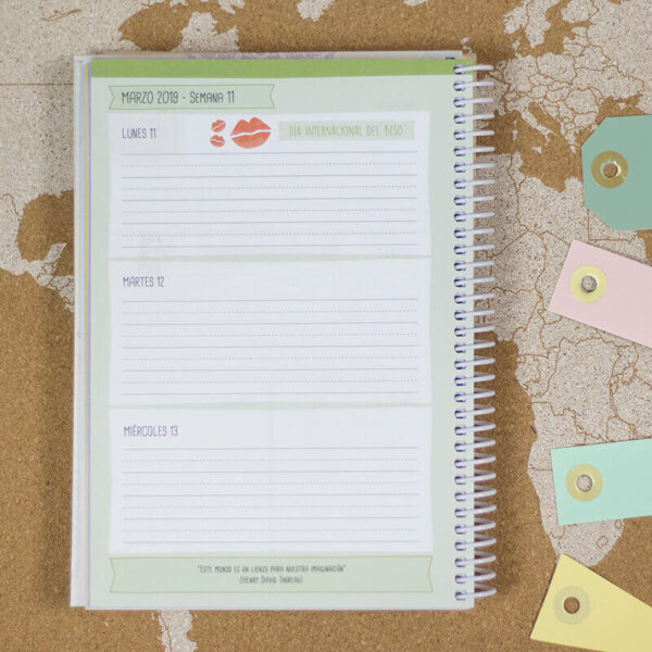 Agenda Escolar 2018-2019 (Mandala Multicolor) – Semana Vista - Imagen 4