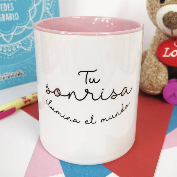 Taza Tu sonrisa ilumina el mundo