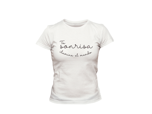 Camiseta (Tu sonrisa ilumina el mundo)