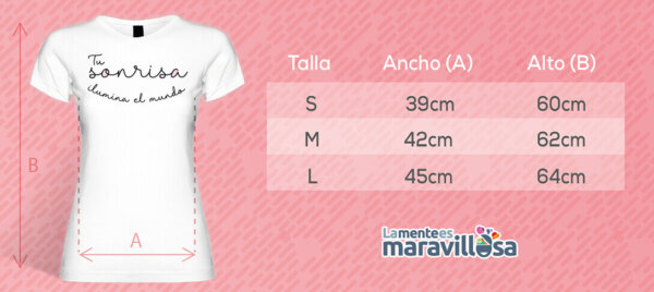Camiseta (Tu sonrisa ilumina el mundo) - Imagen 3